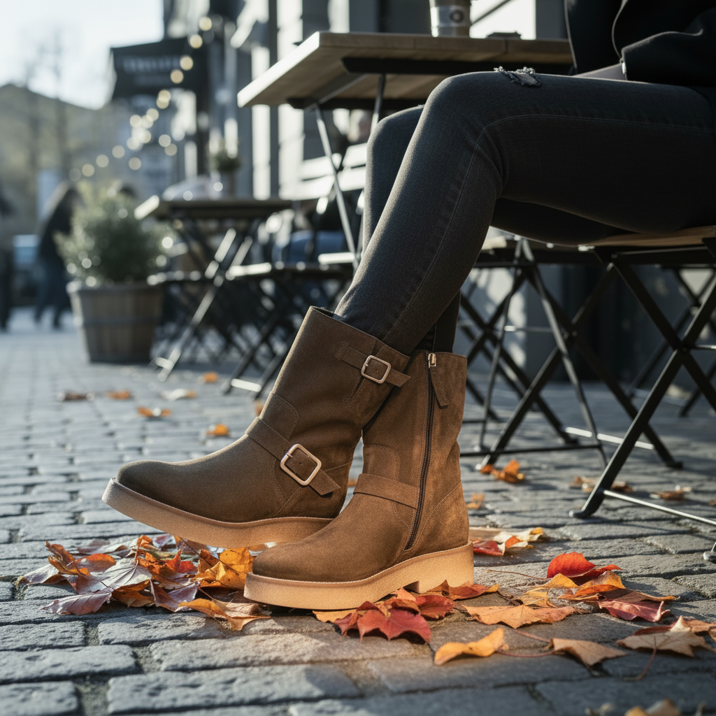 Triver Flight Ankle Boot - Café Lifestyle mit Spotlight