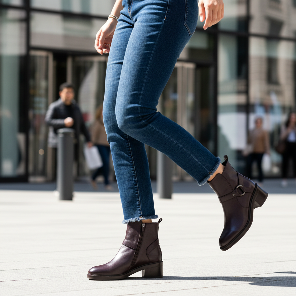 Triver Flight Ankle Boot Close-up Dynamic