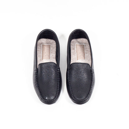 Herren Hausschuhe - Hirschleder & Cashmere Futter